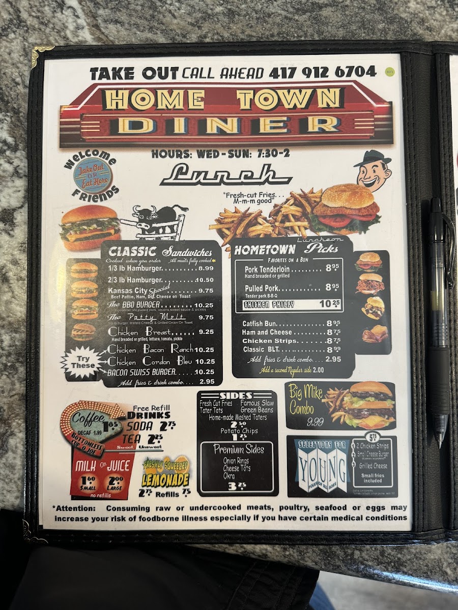 Menu Home Town Diner-2