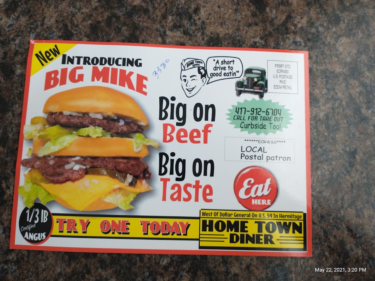 Menu Home Town Diner-7